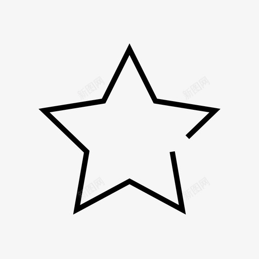 画星星几何等级图标svg_新图网 https://ixintu.com 几何 动作 形状 画星星 等级