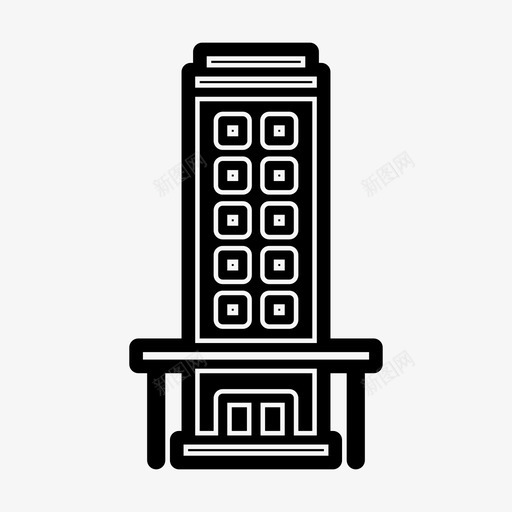 酒店酒店大楼旅店图标svg_新图网 https://ixintu.com 旅店 豪华酒店 酒店 酒店大楼
