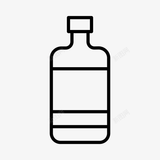 酒瓶酒类饮料图标svg_新图网 https://ixintu.com 威士忌 点心 酒瓶 酒类 面包房 饮料