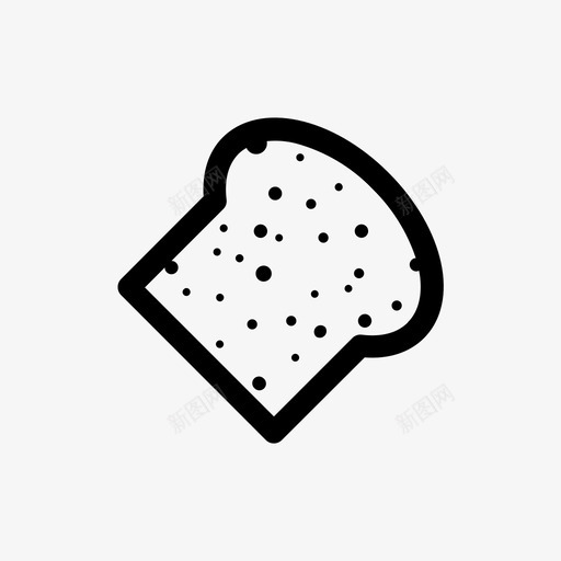 面包早餐杂货店图标svg_新图网 https://ixintu.com 吐司 小麦 早餐 杂货店 杂货店购物2 面包