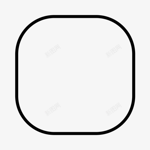 圆角矩形几何体多边形图标svg_新图网 https://ixintu.com 几何体 圆角正方形 圆角矩形 多边形 形状