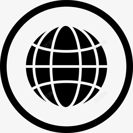 地球圆圈互联网图标svg_新图网 https://ixintu.com 世界 互联网 圆圈 地球 基本用户界面