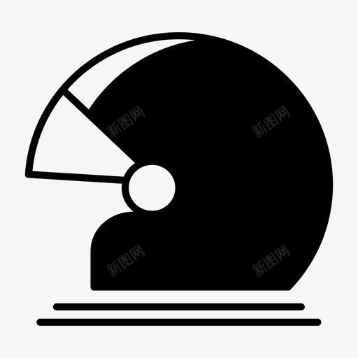 头盔装备摩托车头盔图标svg_新图网 https://ixintu.com 头盔 安全装备 摩托车头盔 装备