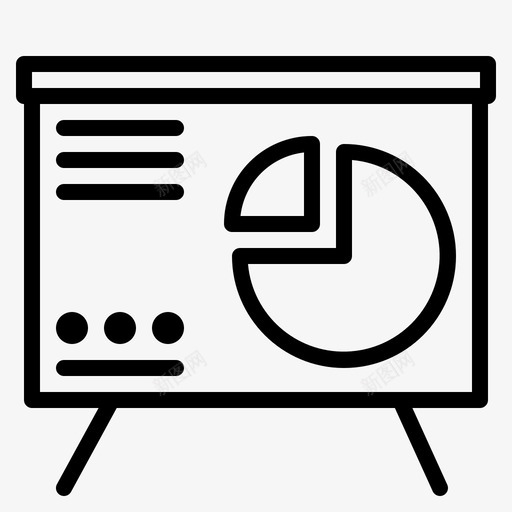 演示文稿图表饼图图标svg_新图网 https://ixintu.com 业务部门 图表 报告 演示文稿 销售 饼图