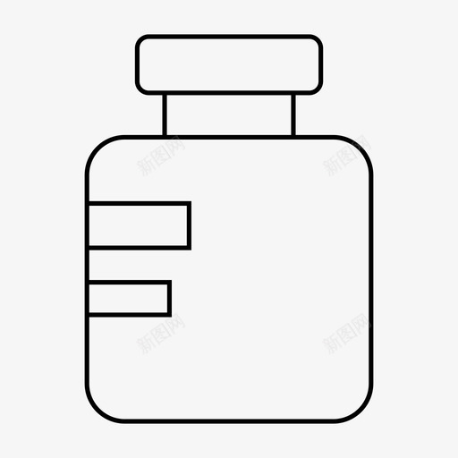 烧瓶酒精瓶子图标svg_新图网 https://ixintu.com 烧瓶 瓶子 罐子 药物 酒精