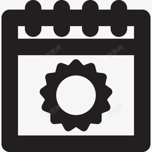 夏季日历界面夏季和假期图标svg_新图网 https://ixintu.com 夏季和假期 夏季日历 界面