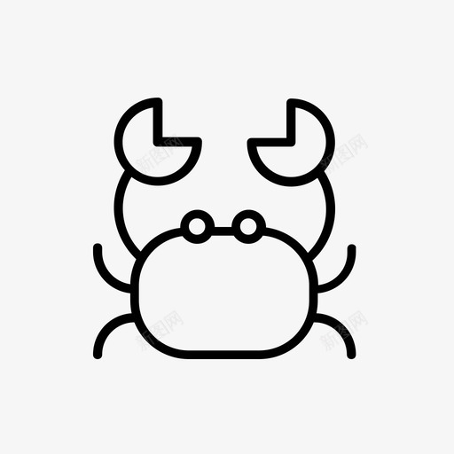 螃蟹大海大海10图标svg_新图网 https://ixintu.com 大海 大海10 螃蟹