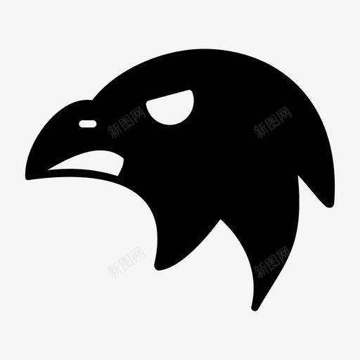 鹰脸苍蝇鹰图标svg_新图网 https://ixintu.com 苍蝇 鹰 鹰脸