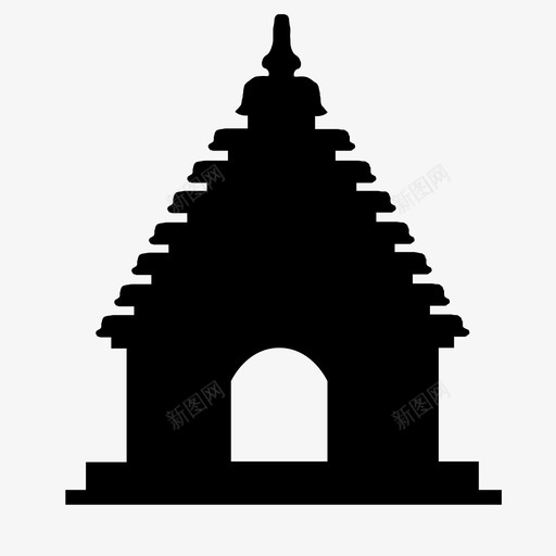 寺庙信仰上帝图标svg_新图网 https://ixintu.com 上帝 信仰 印度教 寺庙 崇拜 神圣