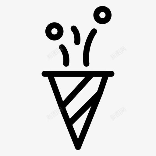 五彩纸屑庆祝聚会图标svg_新图网 https://ixintu.com 五彩纸屑 庆祝 波普 派对庆祝线图标 聚会