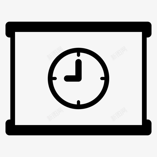 上课时间营业时间会议时间图标svg_新图网 https://ixintu.com 上课时间 会议时间 报告 教育和学校 营业时间