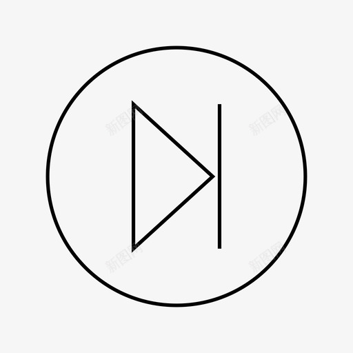 下一首曲子图标svg_新图网 https://ixintu.com 下一首曲子