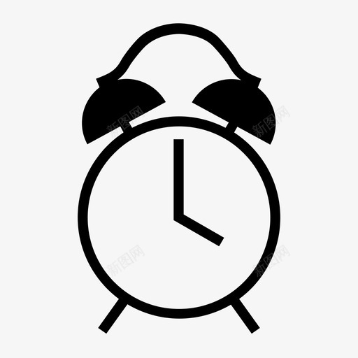闹钟警报营业时间图标svg_新图网 https://ixintu.com 商店 时间 营业时间 警报 闹钟