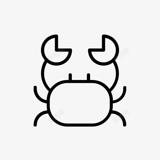 螃蟹大海大海10图标svg_新图网 https://ixintu.com 大海 大海10 螃蟹