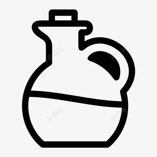 橄榄油咖啡厨师图标svg_新图网 https://ixintu.com 厨师 咖啡 橄榄油 食物