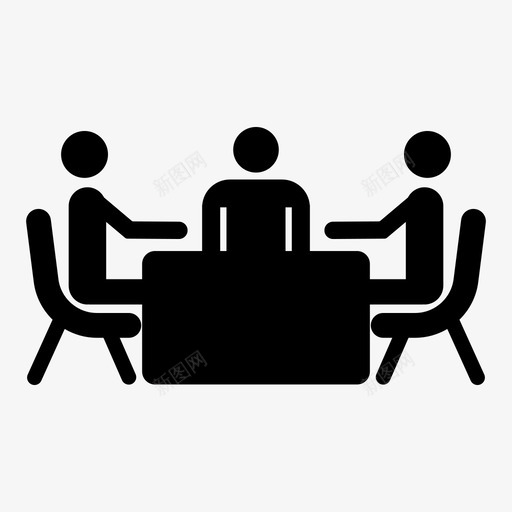 面试沟通人力资源图标svg_新图网 https://ixintu.com 人力资源 沟通 男人 面试