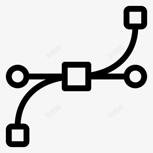 bzierbezier商业图标svg_新图网 https://ixintu.com bezier bzier 商业 形状 插图 曲线 设计线图标
