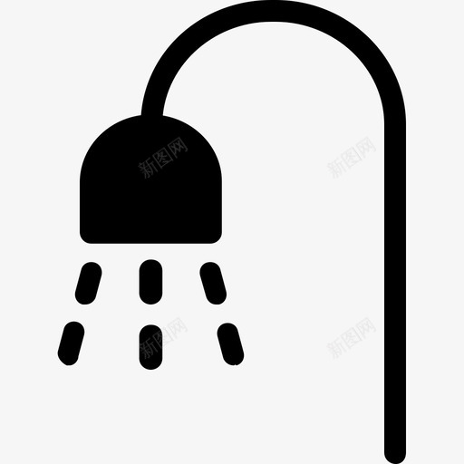 淋浴家具雕文图标svg_新图网 https://ixintu.com 家具雕文 淋浴