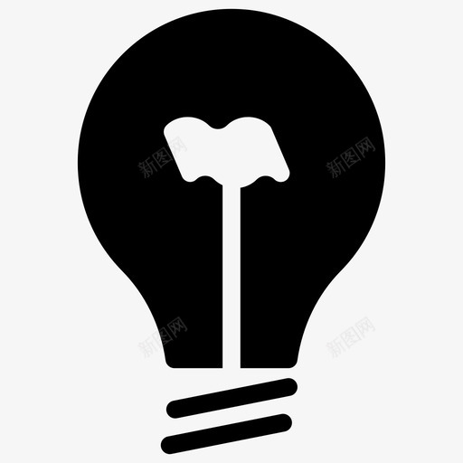 灯泡银行想法图标svg_新图网 https://ixintu.com 想法 灯 灯泡 银行 银行和金融符号图标