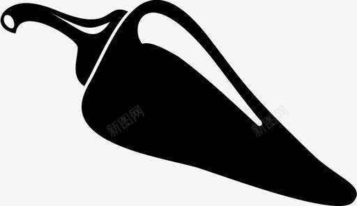 辣椒辣的红的图标svg_新图网 https://ixintu.com 红的 辣椒 辣的