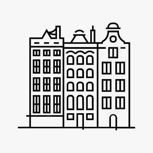 阿姆斯特丹家房子图标svg_新图网 https://ixintu.com 家 房子 阿姆斯特丹