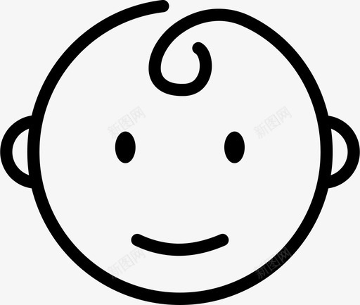 宝贝微笑微笑宝贝图标svg_新图网 https://ixintu.com 宝贝微笑 微笑宝贝
