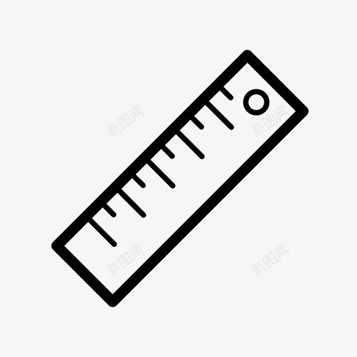 尺子大法官府线图标svg_新图网 https://ixintu.com 办公室 大法官府 尺子 比例尺 线