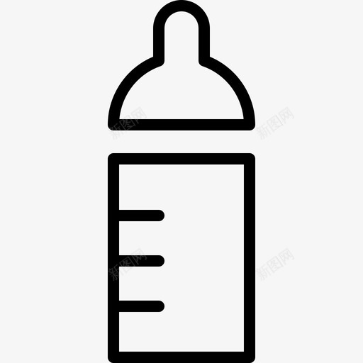 奶瓶超级简单图标svg_新图网 https://ixintu.com 奶瓶 超级简单