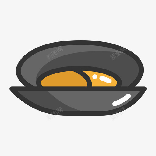 蚌-Musselsvg_新图网 https://ixintu.com Mussel 可爱 吃 器具 圆润 填充 多色 扁平 手绘 水果 简约 精美 线性 蔬菜 蚌 蚌-Mussel 蛤蚌 食物