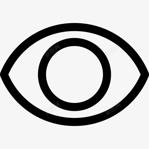 眼睛看视网膜图标svg_新图网 https://ixintu.com 特别收藏 看 眼睛 视网膜