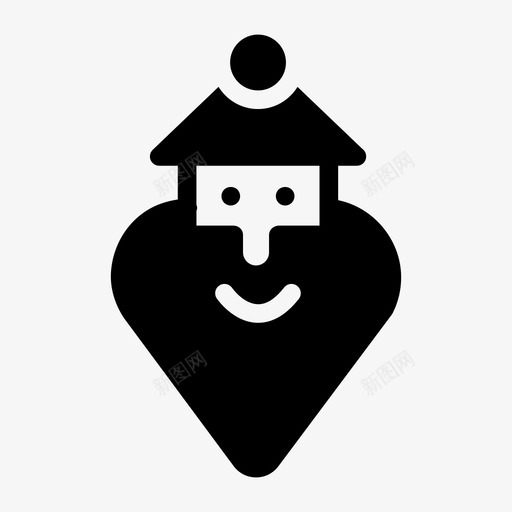 卡通圣诞节圣诞老人图标svg_新图网 https://ixintu.com 假日 卡通 圣诞老人 圣诞节 圣诞雕文图标第一卷