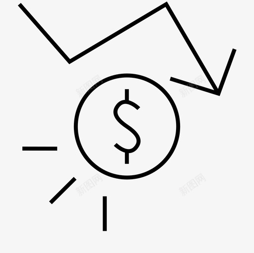 债务危机金融图标svg_新图网 https://ixintu.com 债务危机 金融