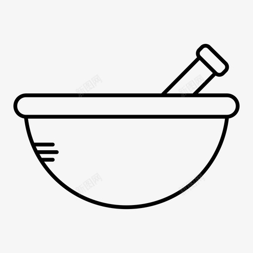 采购产品石臼石臼研钵和杵图标svg_新图网 https://ixintu.com 厨房武器 石臼 研钵和杵 粉碎 药方 调味品 采购产品石臼