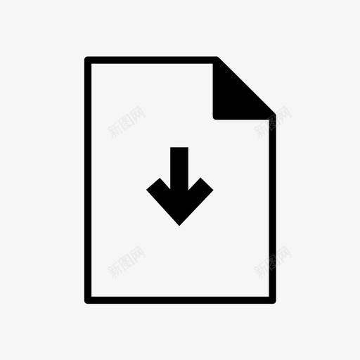 文档纸张pdf图标svg_新图网 https://ixintu.com pdf 下载文档 纸张