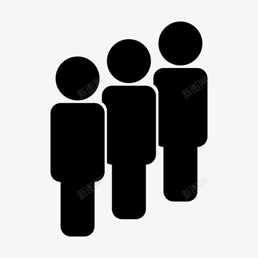 人观众社区图标svg_新图网 https://ixintu.com 人 团体 团队 社区 观众