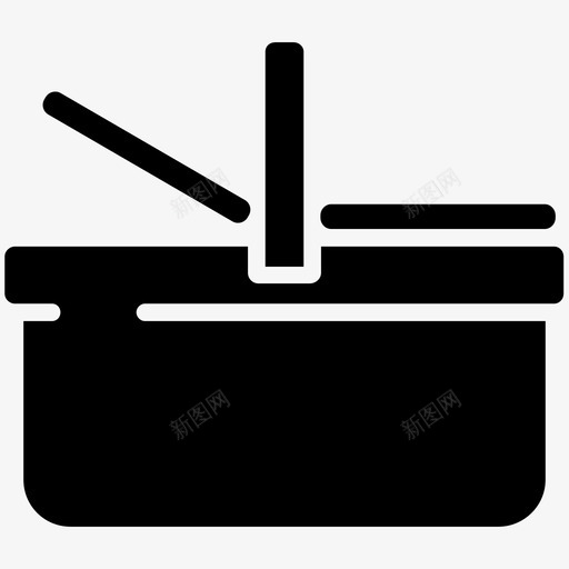 野餐篮野营野营装备图标svg_新图网 https://ixintu.com 野营 野营装备 野餐篮 食物