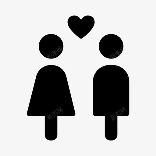 恋爱了男朋友情侣图标svg_新图网 https://ixintu.com 女朋友 恋爱了 情侣 男朋友 结婚了