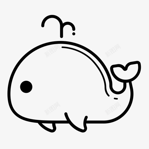 鲸鱼大鱼海洋图标svg_新图网 https://ixintu.com 大海 大鱼 海洋 素描鲸鱼 鲸鱼