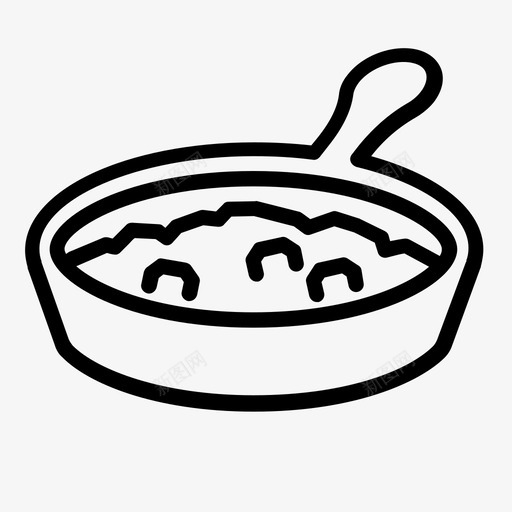 馅料砂锅菜烹饪图标svg_新图网 https://ixintu.com 感恩节 感恩节图标 烹饪 砂锅菜 馅料