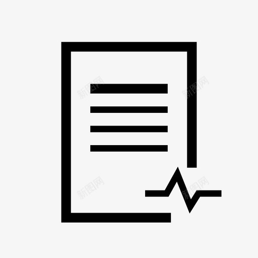 病历医疗诊断健康图标svg_新图网 https://ixintu.com 健康 医疗诊断 病历
