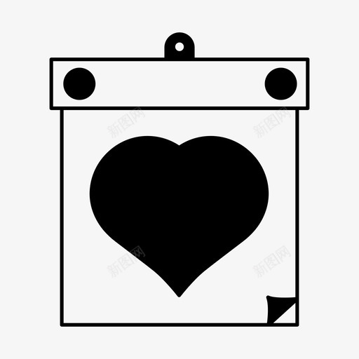日历日期日期页图标svg_新图网 https://ixintu.com 心 情人节 日历 日期 日期页 爱