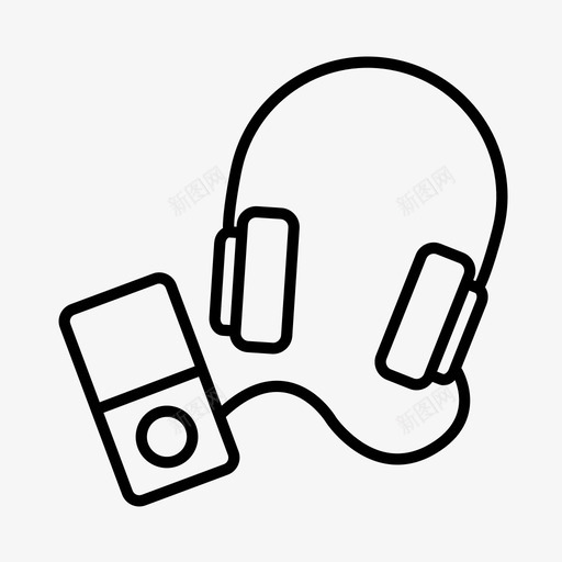 机上娱乐飞机耳机图标svg_新图网 https://ixintu.com 机上娱乐 机场 耳机 音乐 飞机