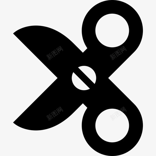 剪刀剪开图标svg_新图网 https://ixintu.com 剪 剪刀 开