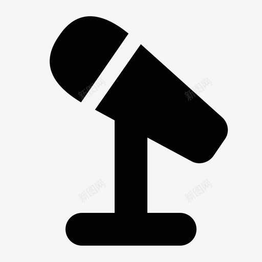 麦克风在支架上音乐会现场图标svg_新图网 https://ixintu.com 现场 蚂蚁图标 音乐会 麦克风 麦克风在支架上
