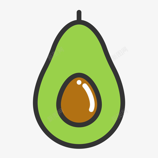 牛油果-Avocadosvg_新图网 https://ixintu.com 牛油果-Avocado Avocado 牛油果 水果 食物 蔬菜 器具 吃 填充 线性 扁平 手绘 多色 简约 精美 可爱 圆润