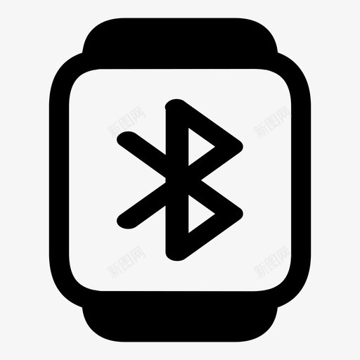 智能手表蓝牙功能图标svg_新图网 https://ixintu.com 智能手表 蓝牙功能
