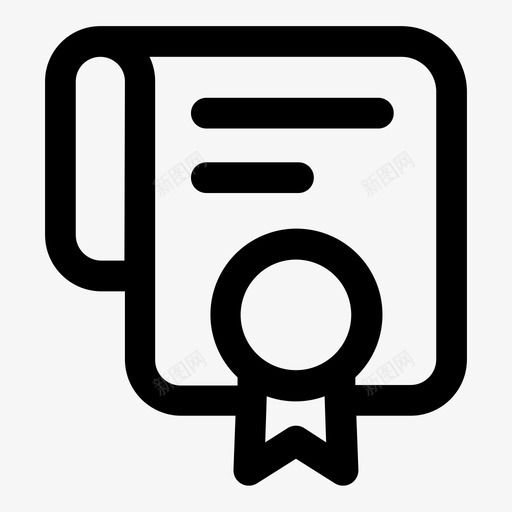 证书合同学位图标svg_新图网 https://ixintu.com 专利 合同 学位 文凭 证书