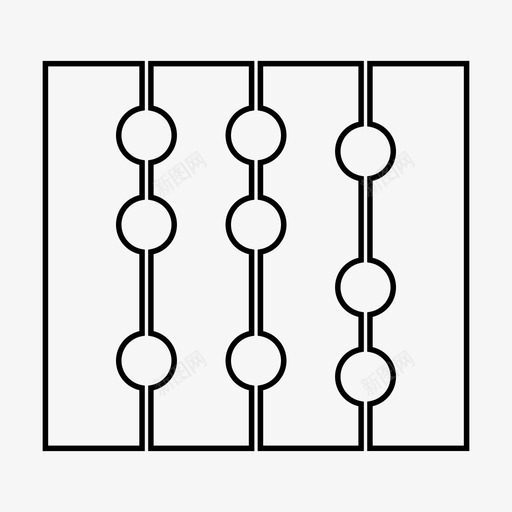 算盘会计计算图标svg_新图网 https://ixintu.com 会计 学校 算盘 计算