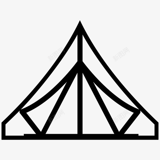帐篷野营野营装备图标svg_新图网 https://ixintu.com 帐篷 野营 野营装备