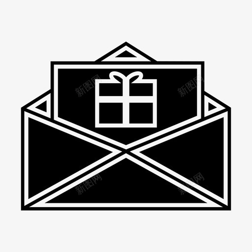生日请柬庆祝圣诞节图标svg_新图网 https://ixintu.com 圣诞节 庆祝 生日请柬 聚会